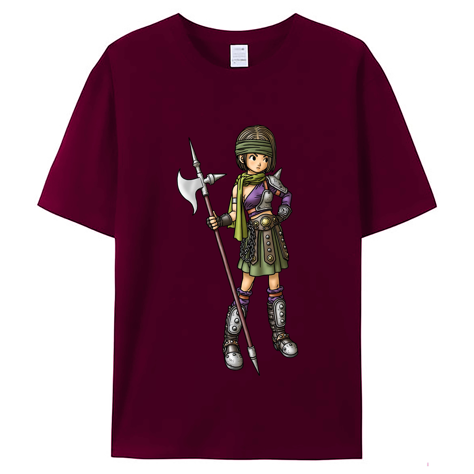 （画像用） ドラゴンクエスト Doragon Kuesuto Dragon Quest レディースカジュアルプリントTシャツ（綿100％）